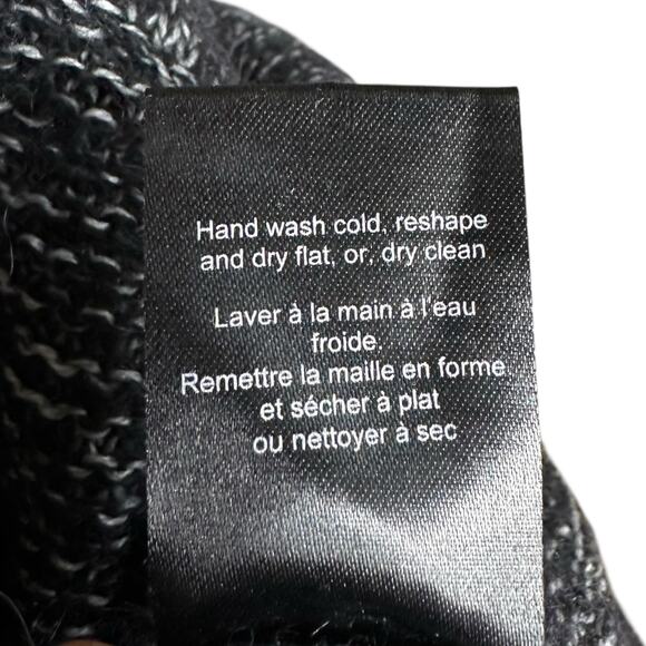 BABATON Aritzia Gray Black Open Cardigan Sweater Women's Size Small Mohair Blend - Picture 5 of 8